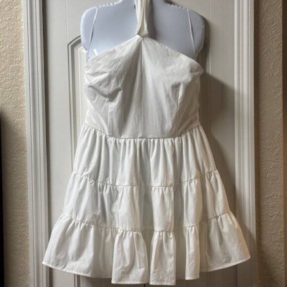 NWT TCEC- White Mini Dress- L - Picture 1 of 4